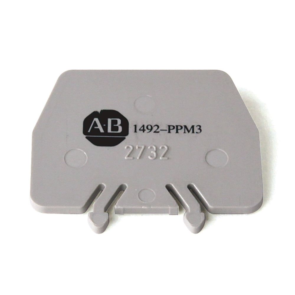 Allen-Bradley 1492-PPM3 | IEC Terminal Block Partition Plate, Gray, for 1492-WM Series Lot of 20