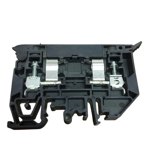 Woertz 30935/250 Hinge Fuse Terminal Block – 10A, 250V AC/DC, for 1/4" x 1-1/4" Fuses, Blown-Fuse Indicator (Lot of 11)