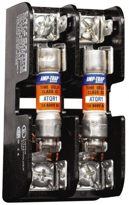 Ferraz Shawmut 60307SJ 6SJ Open Style Fuse Block, 600 VAC/VDC, 30 A, 2 Poles, J