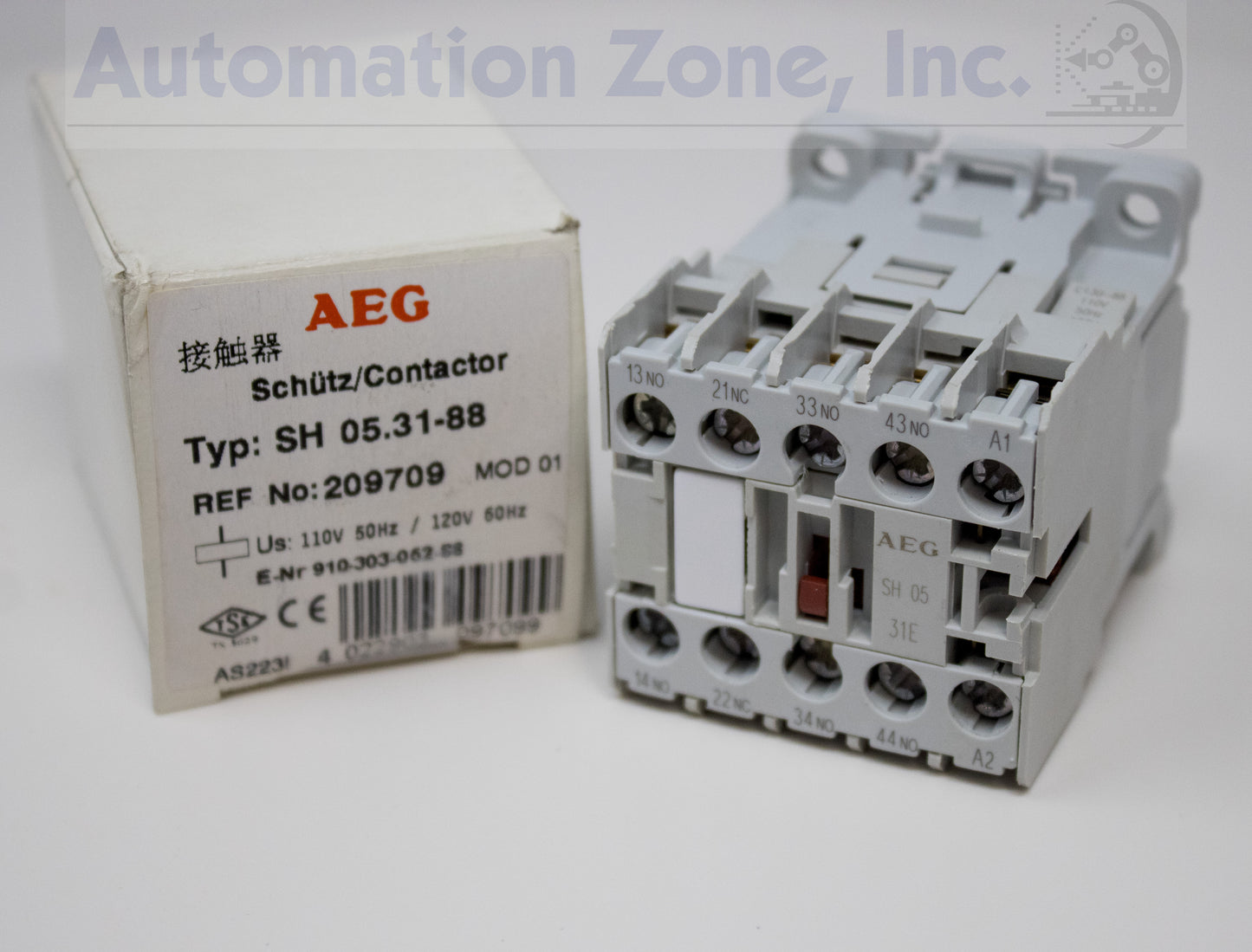 AEG SH05 31E Mini Contactor Relays 24VDC Coil, 4-Pole 3NO-1NC, 6A 600VAC