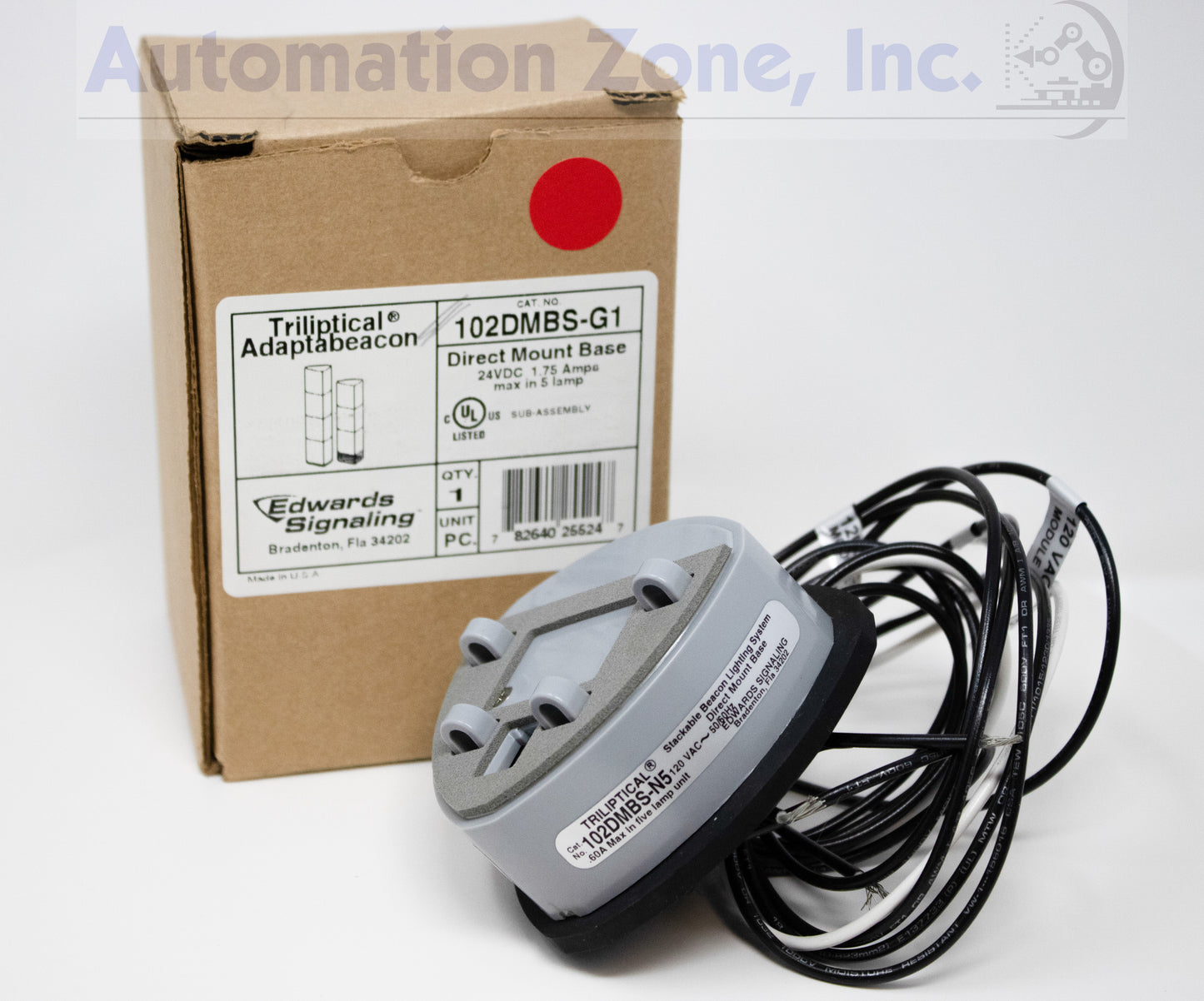 Edwards Signaling 102DMBS-G1 102 Series Direct Mount Base 24V DC, 1.75A