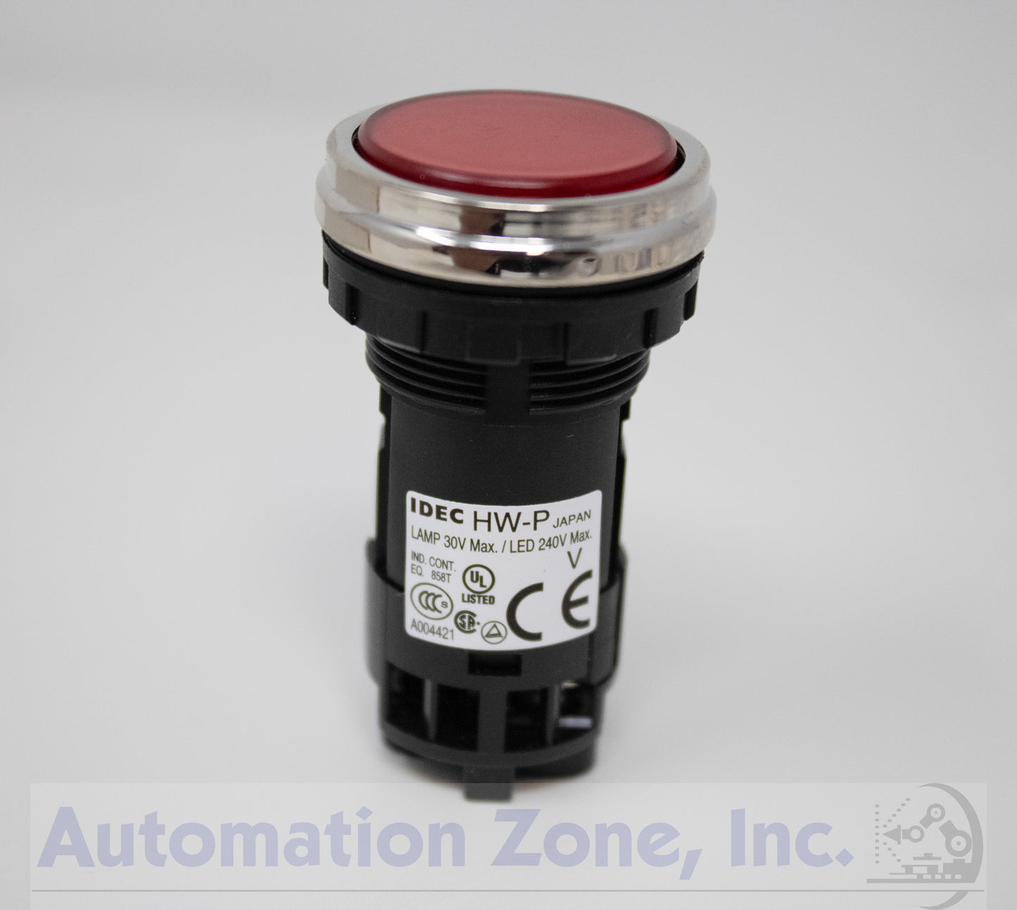 IDEC HW4P-1FQ-R-24V Red push button 22mm