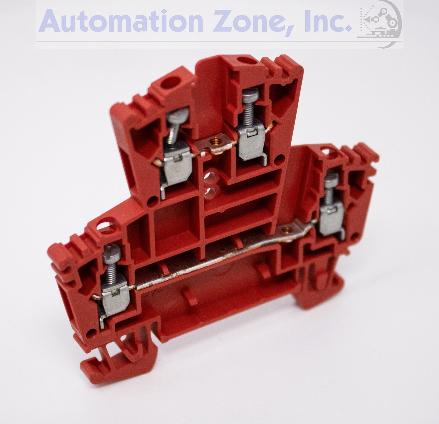 Allen-Bradley 1492-JD3-RE | 25A Two-Level Terminal Block, Red, 600V, 2.5mm² Screw Connection Lot of 79