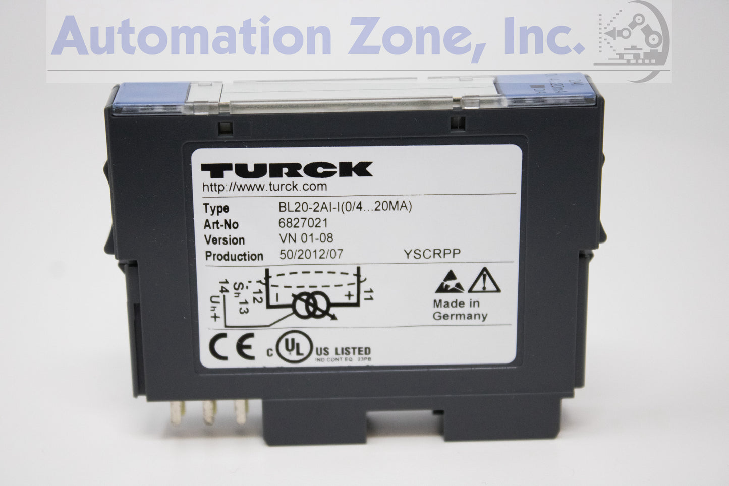 Turck BL20-2AI-I(0/4...20MA) | 2-Channel Analog Input Module, Current, 16-Bit Resolution