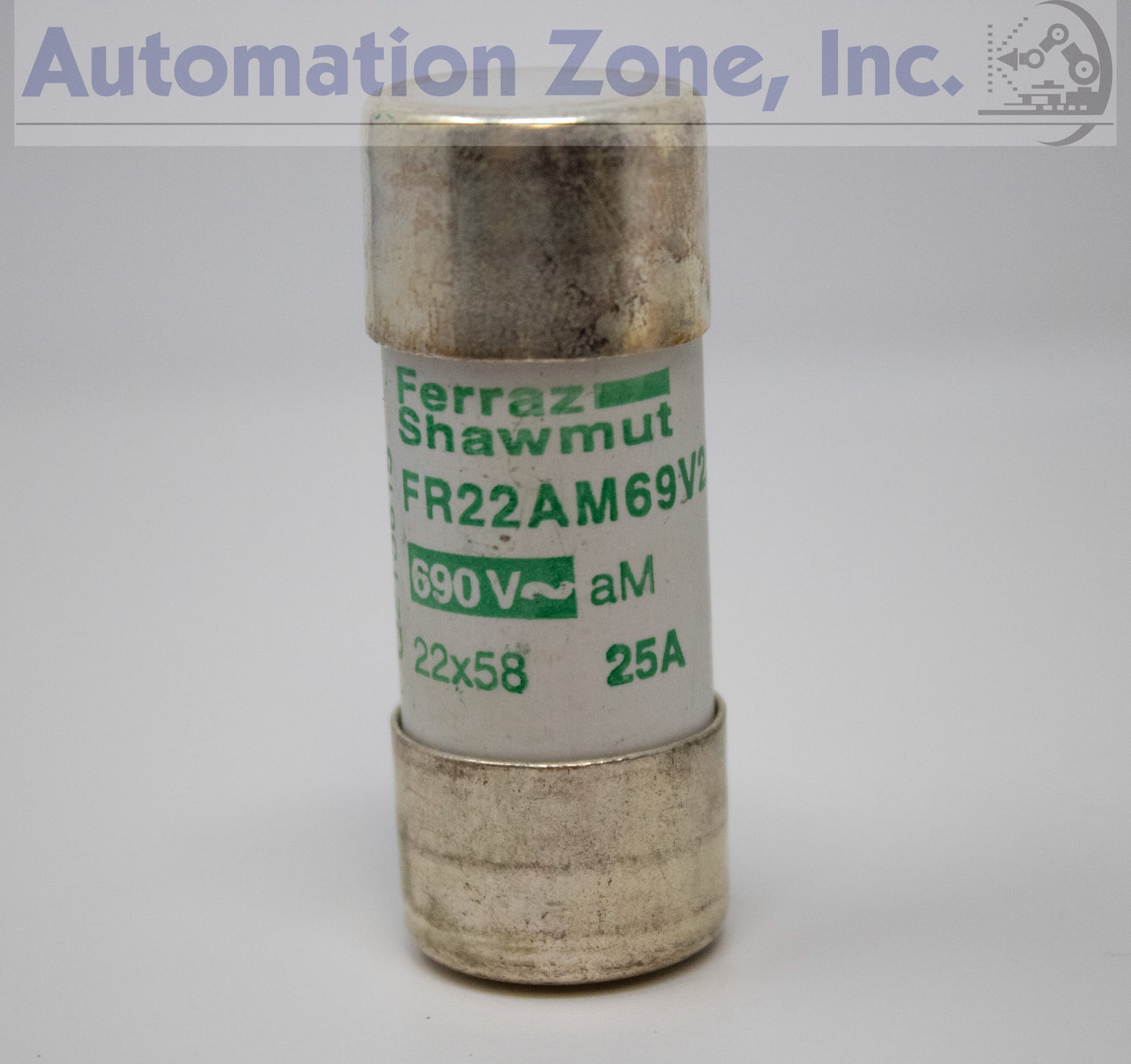 Mersen/Ferraz Shawmut FR22AM69V25P Fuse – 22x58mm, 25A, 690V AC, aM Type with Striker