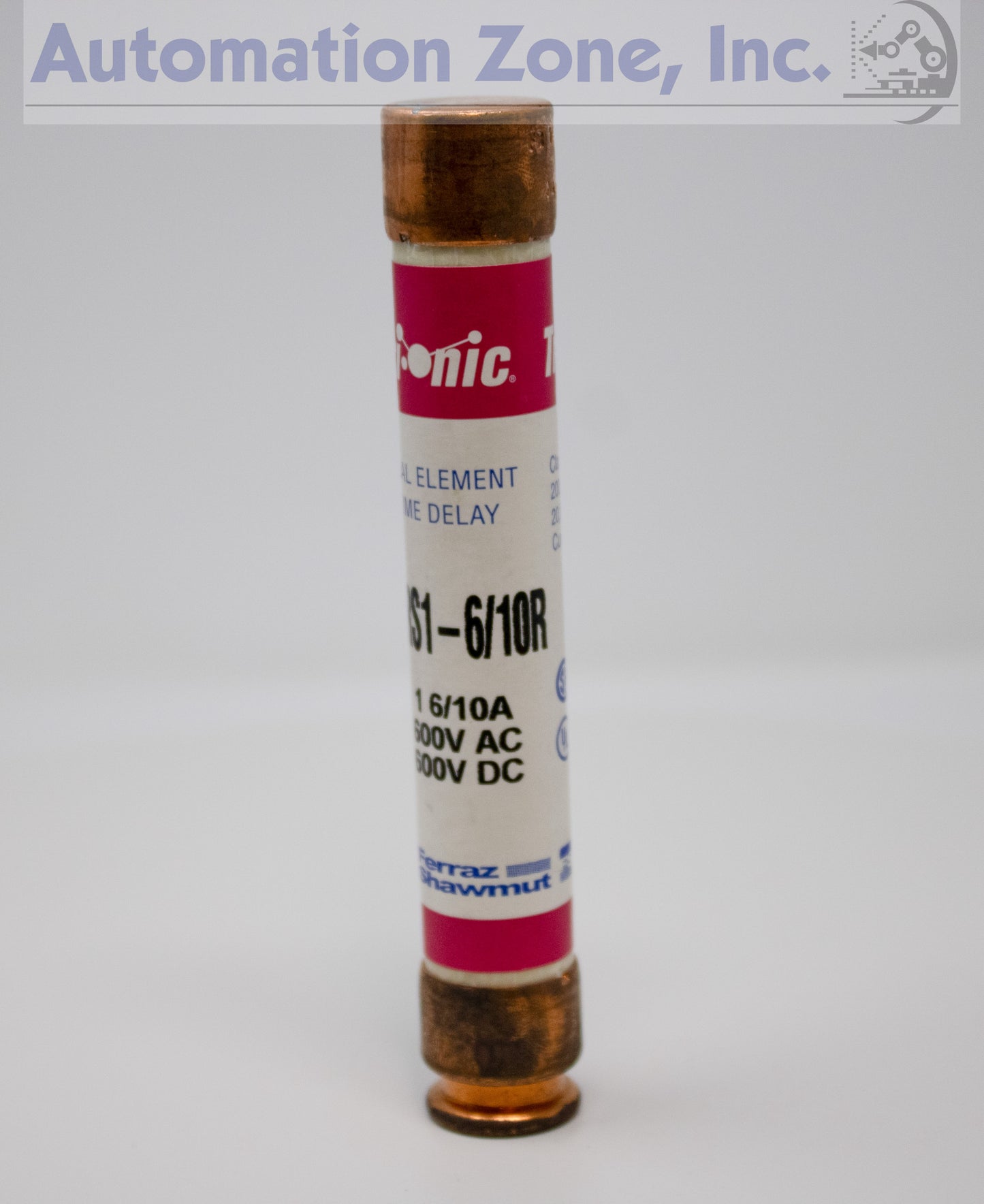 Mersen/Ferraz Shawmut TRS1-6/10R Tri-Onic Fuse – Class RK5, 1.6A, 600V AC/DC, Time-Delay (Lot of 8)
