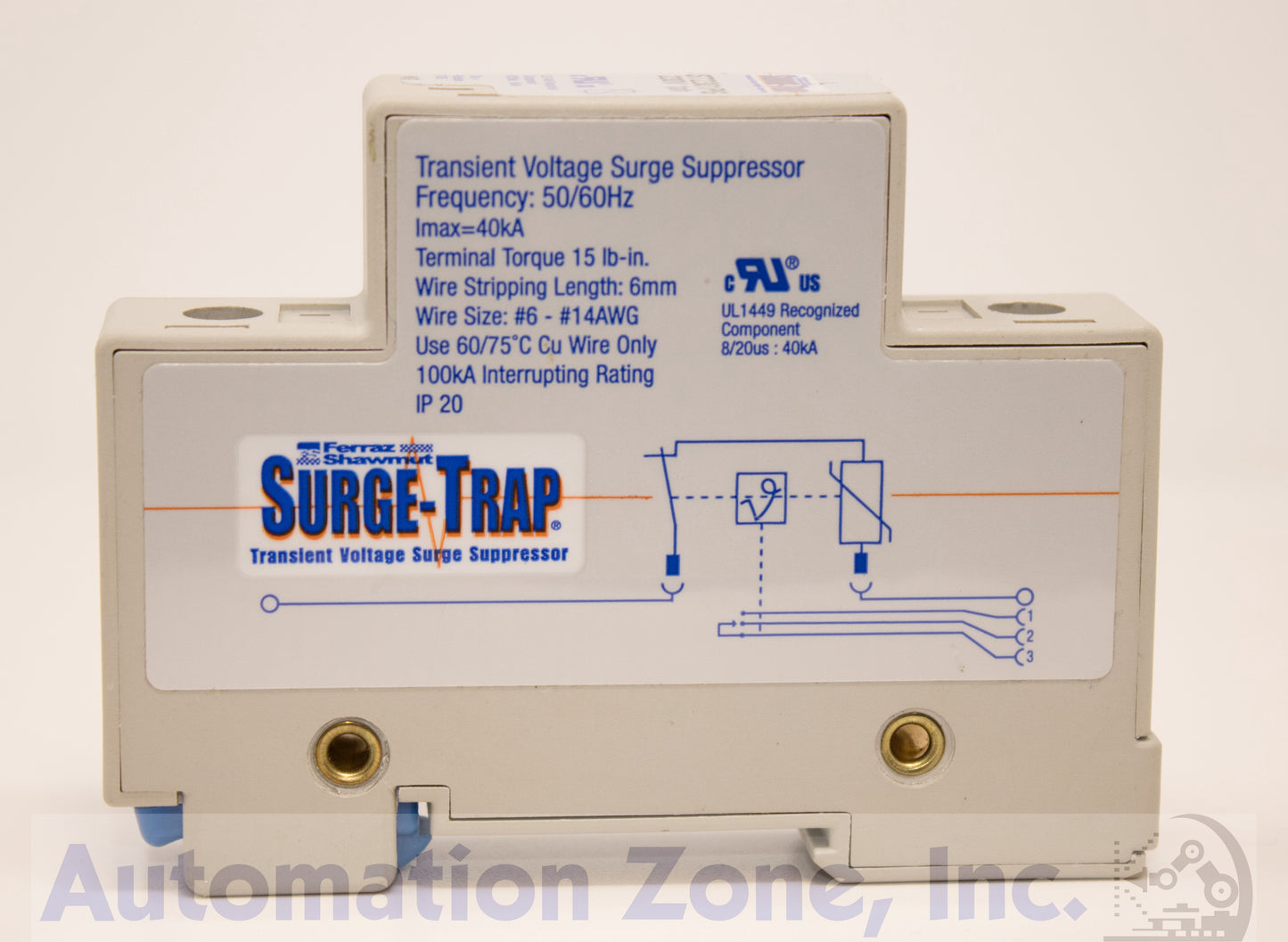 Mersen/Ferraz Shawmut ST2301PG Surge-Trap SPD – 230V Single-Phase, 1-Pole, 50kA, DIN-Rail Mount