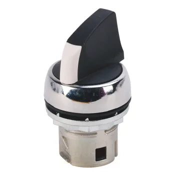 Allen-Bradley 800FM-SM32MX40 Selector Switch – 22.5mm Metal, 3-Position Maintained, Black Knob, 4 NO Contacts
