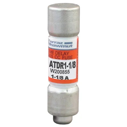 Mersen/Ferraz Shawmut ATDR1-1/8 | Amp-Trap 2000 Class CC Time-Delay Fuse, 1.125A 600V (Lot of 8)