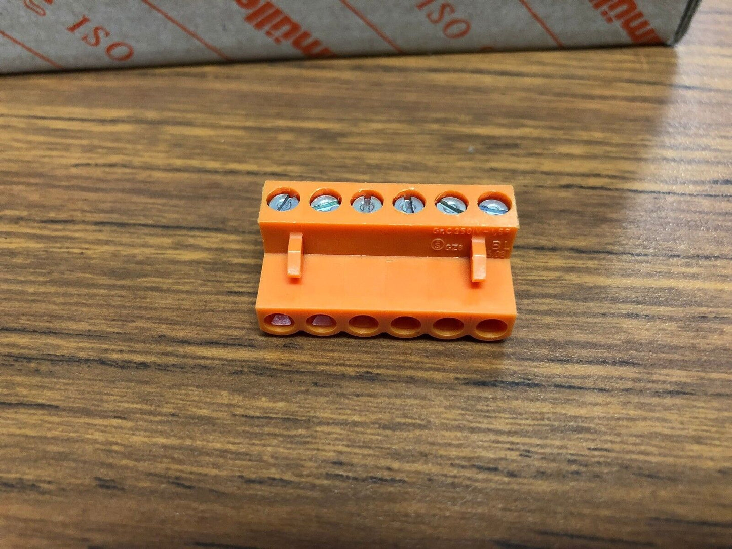 Weidmuller Terminal Block Plug, 1716360000, 6 Position, SOLD IN LOT OF 40