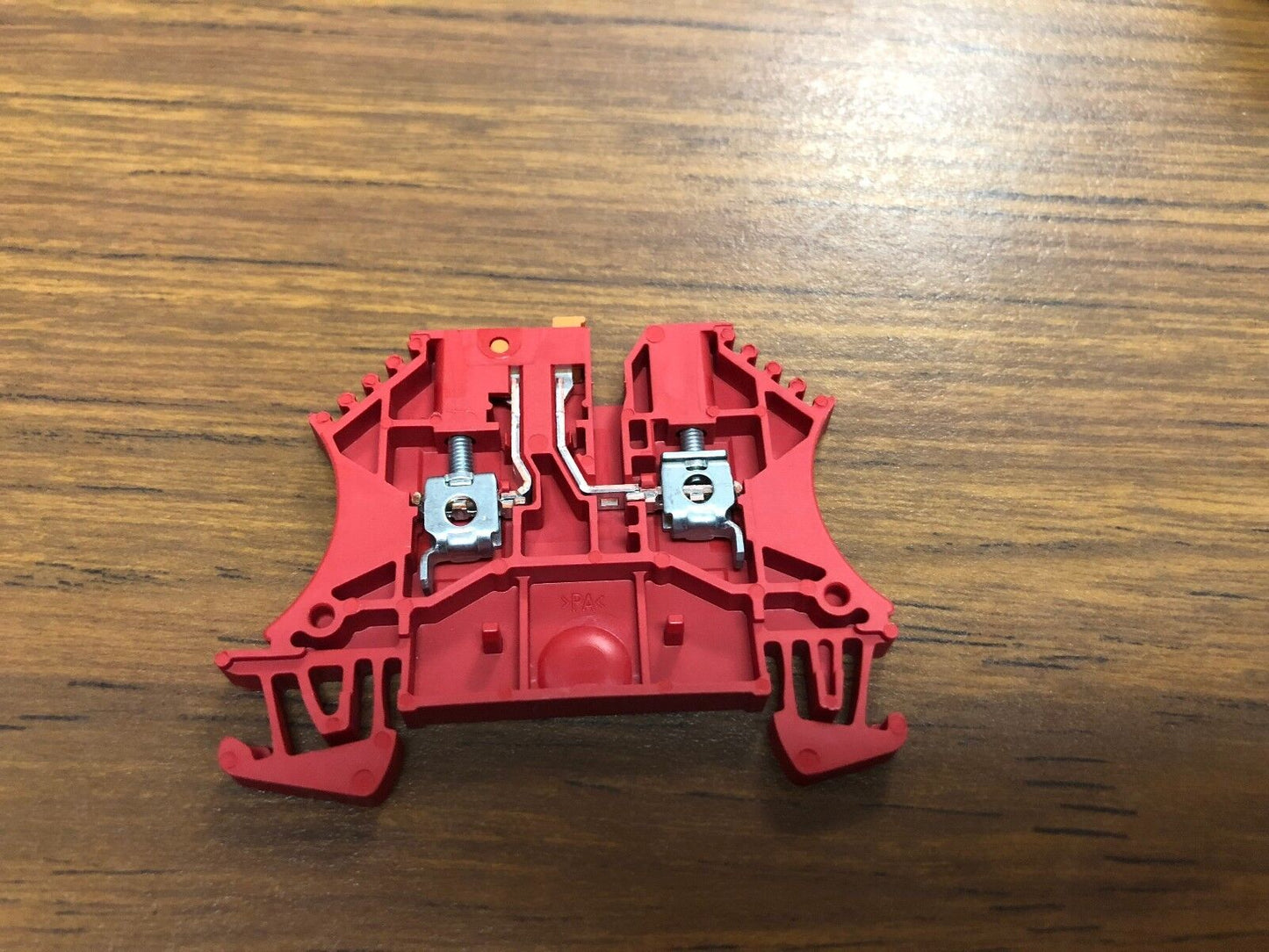 Weidmuller Terminal Block, 1950680000, 2 Position, Red, SOLD IN LOT OF 90.