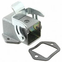Harting Han 3A-HBMA-L Angled Bulkhead Housing (09200030801) – Metal, Single Lever Pack of 2