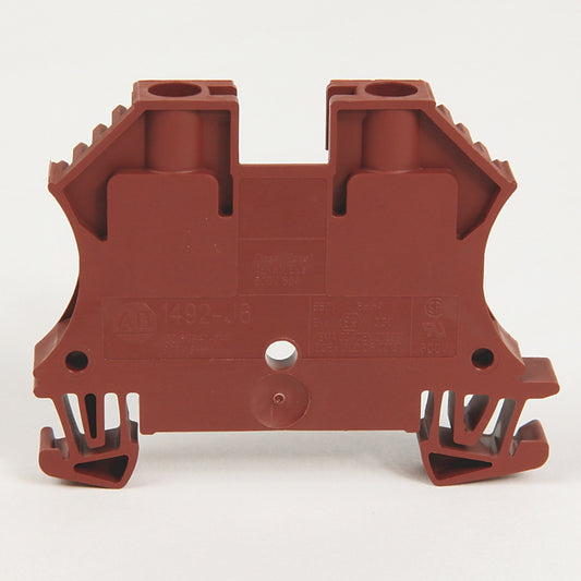 Allen-Bradley 1492-J6-RE | 50A IEC Feed-Through Terminal Block, Red, 600V, 6mm² Screw Connection Lot of 23