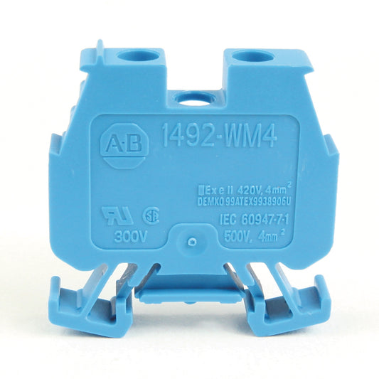 Allen-Bradley 1492-WM4-B | 20A Miniature Terminal Block, Blue, 300V, 4mm² Screw Connection Lot of 48