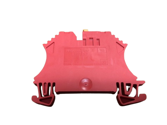 Weidmüller 1950680000 WTR 2.5 Test-Disconnect Terminal Block – 24A, 500V, Red, Screw Connection (Lot of 90)