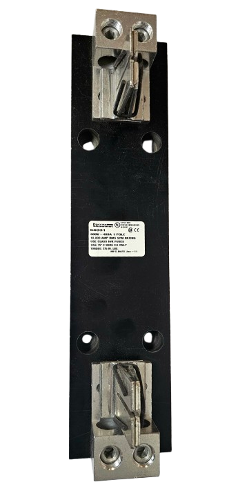 Mersen 64031 Series Power Fuse Block – 400A, 600V AC/DC, 1-Pole, Class H/K/R/T/J, Phenolic Base