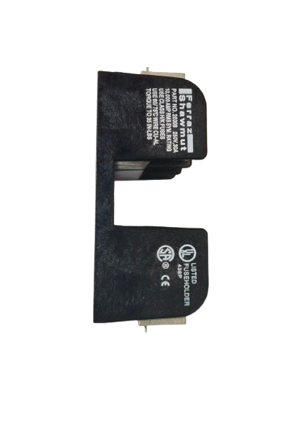 Mersen 20308 Class H/K Fuse Block – 3-Pole, 30A, 250V AC/DC, Box Lug Terminal, UPC: 782001758592