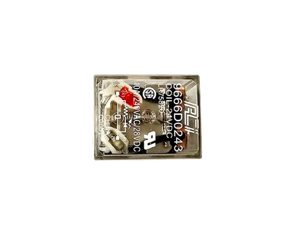 ACI 9666D024 General Purpose Relay – 8-Pin Circular (Octal) Base, DPDT, 10A, 24V DC Coil (Lot of 3)