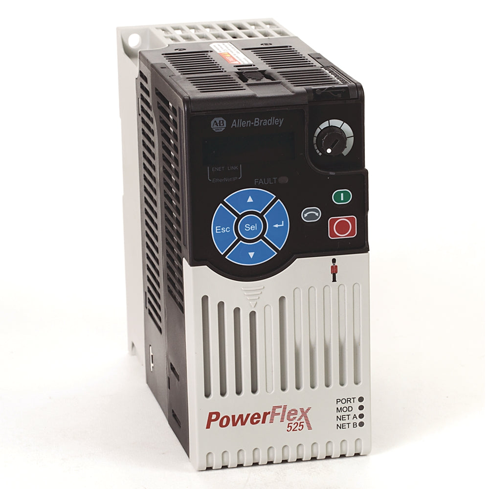 Allen-Bradley PowerFlex 525 VFD (25B-B8P0N104) – 2.2kW (3HP), 240VAC 3-Phase, IP20