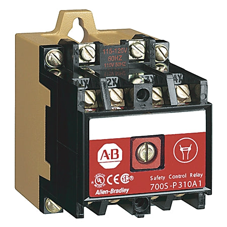 Allen-Bradley 700S-P620A1 | Bulletin 700S Safety Relay, 120V AC Coil, 8-Pole (6 N.O. / 2 N.C.)