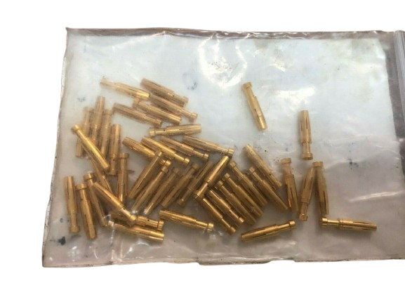 Harting Han E® Female Crimp Contact (0933-000-6216) – 16 AWG (1.5mm²), Gold-Plated, 2-Groove (Lot of 44)