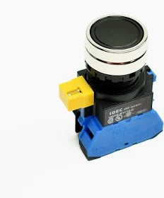 PUSHBUTTON, BLACK, FLUSH HEAD, 1 N.O. HW4B-M1F10-B
