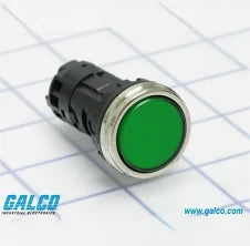 PUSHBUTTON, PILOT LIGHT, GREEN 120 VAC IDEC:HW4P-2FQD-G-120V