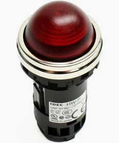 PUSHBUTTON, PILOT LIGHT, RED 120VAC IDEC:HW4P-2FQD-R-120V