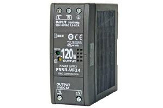 POWER SUPPLY, 120W 24VDC, 5A IDEC:PS5R-VF24