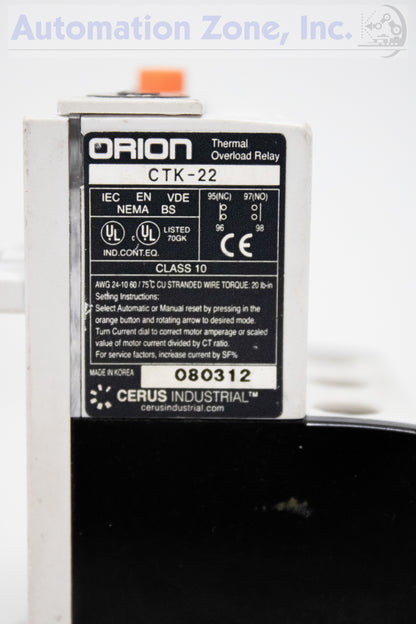 Orion CTK-22 2.5-4A OVERLOAD RELAY