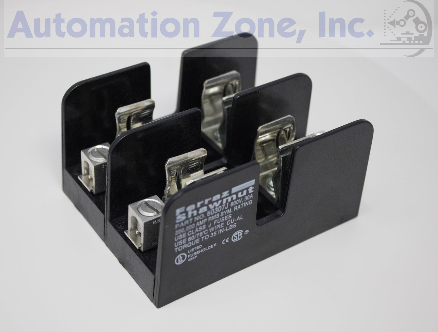 Ferraz Shawmut 60307J | 2-Pole Class J Fuse Block, 30A, 600V, Spring Reinforced Clips