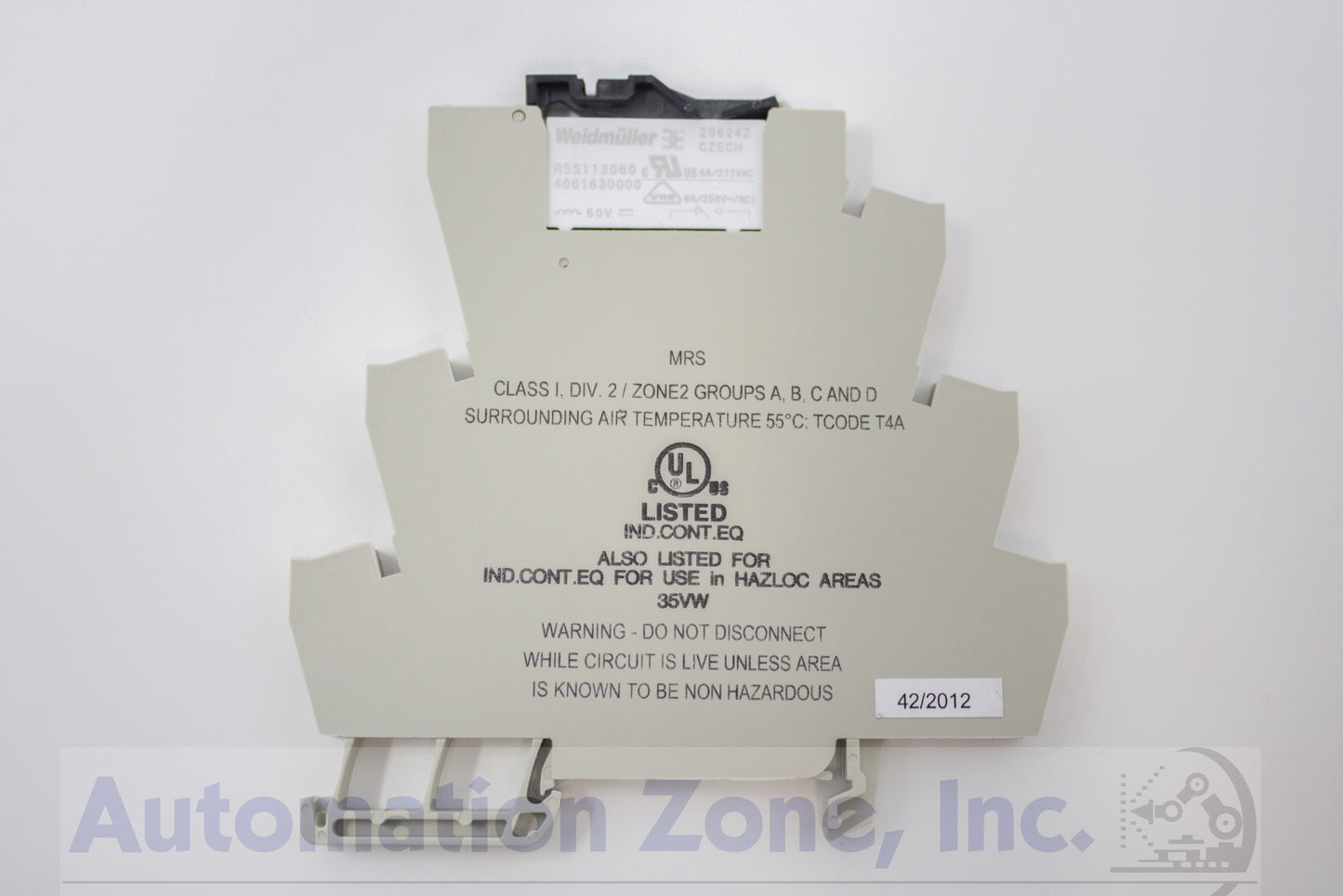 Lot of 4 Weidmuller 8967370000 | MICROSERIES MRS 120VUC 1CO RC C1D2 Relay Module | 120V AC/DC