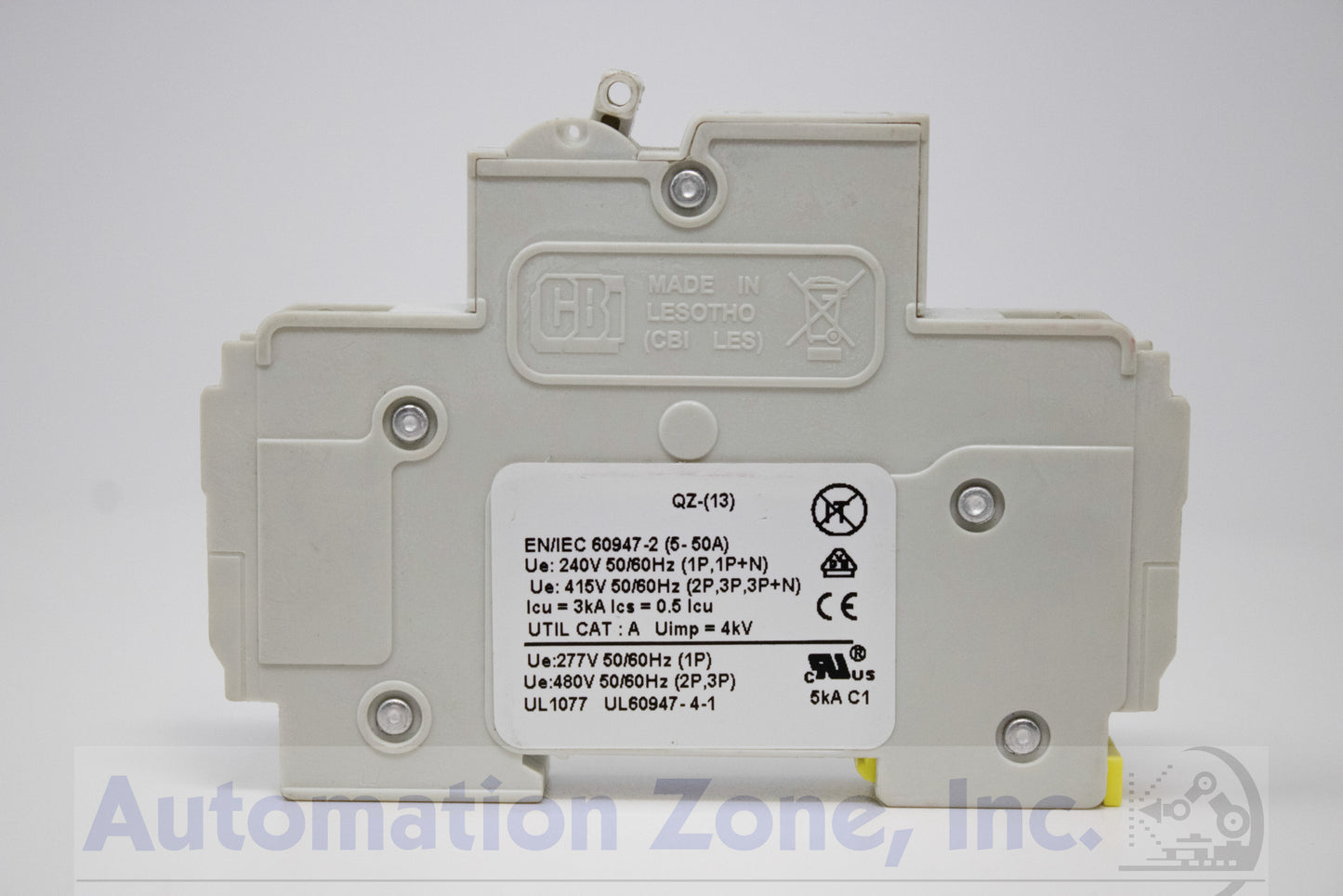 CBI Electric QZ-1(13)-2-20A | 20A Single Pole Hydraulic-Magnetic Circuit Breaker, 13mm DIN Rail Mount