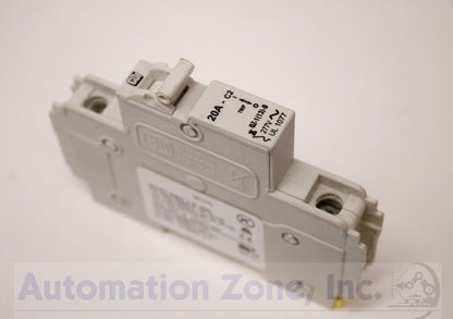 CBI Electric QZ-1(13)-2-20A | 20A Single Pole Hydraulic-Magnetic Circuit Breaker, 13mm DIN Rail Mount