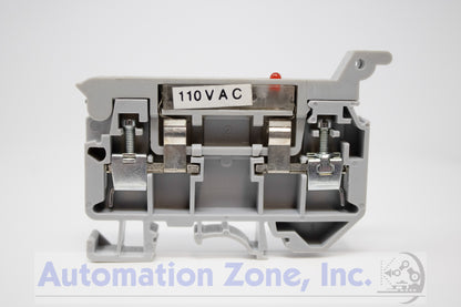 Elmex KUFH4AD110V | Double Level Fuse Terminal Block, 110V LED Blown-Fuse Indicator Lot of 50