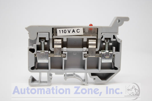 Elmex KUFH4AD110V | Double Level Fuse Terminal Block, 110V LED Blown-Fuse Indicator Lot of 50