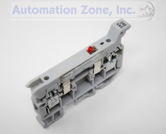 Elmex KUFH4AD240V | Double Level Fuse Terminal Block, 240V LED Indicator, Screw Connection Lot of 50