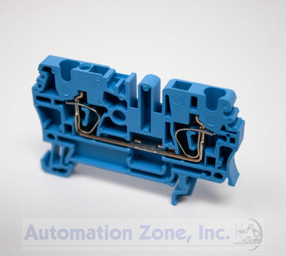 Allen-Bradley 1492-L3-B | 25A Spring-Clamp Terminal Block, Blue, 600V, 2.5mm² Feed-Through Lot of 5