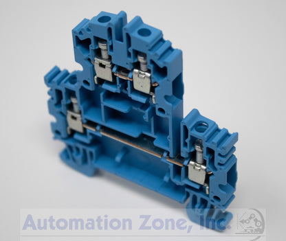 Allen-Bradley 1492-JD4-B | 35A Two-Level Terminal Block, Blue, 600V, Lot of 18