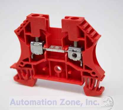 Allen-Bradley 1492-J4-RE | 35A IEC Feed-Through Terminal Block, Red, 600V, 4mm² Screw Connection Lot of 4