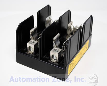 Bussmann J60030-2CR | 30A Class J Fuse Block, 2-Pole, 600V AC/DC, Box Lug with Pressure Plate