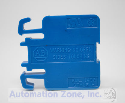 Allen-Bradley 1492-H1B | 30A High-Density Terminal Block, Blue, Single Circuit, 600V AC/DC Lot of 25
