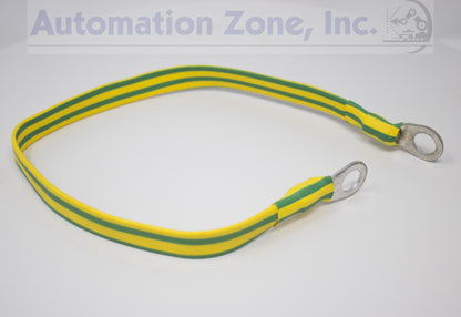 nVent Hoffman AGS816 | #8 AWG Insulated Grounding Strap, 16.19" Braided Tinned Copper
