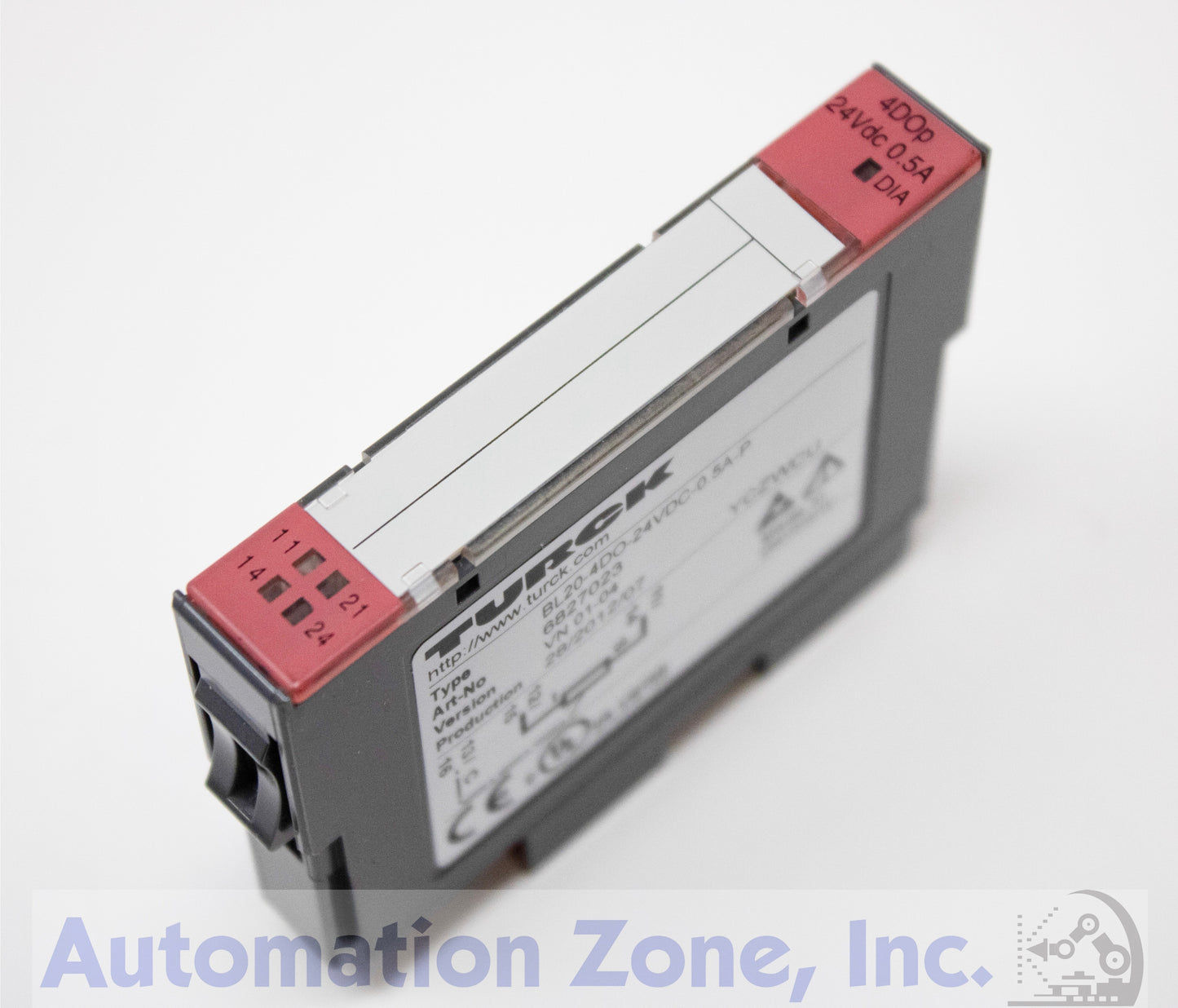 Turck BL20-4DO-24VDC-0.5A-P | 4-Channel Digital Output Module, PNP, 24V DC, 0.5A, IP20
