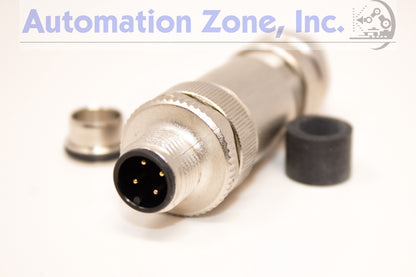 Turck CMBS 8141-0 | M12 eurofast Field-Wireable Connector, Shielded, 4-Pin, Straight Male