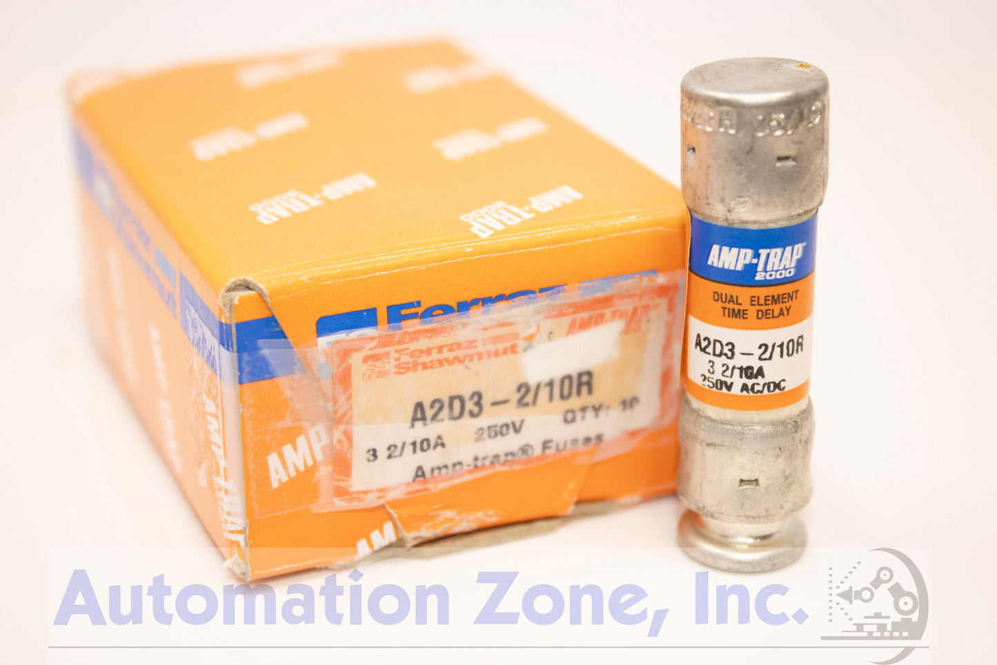 Mersen A2D3-2/10R Amp-Trap 2000 Class RK1 Fuse – 250VAC/VDC, 3.2A, Time-Delay Pack of 5
