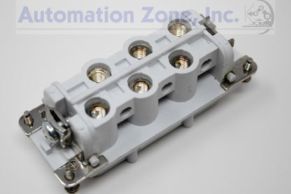 T&B Pos-E-Kon FS106C Female Screw Terminal Insert – 6-Pin + PE, 35A, 600V