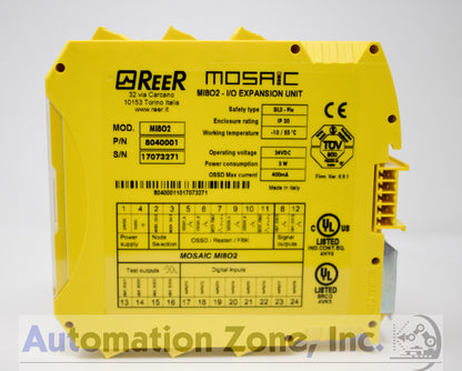 REER Mosaic M1 Master Safety Controller (8040001) – 24VDC, 8 Inputs, 2 OSSD Pairs