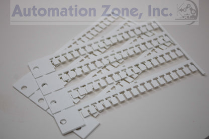 Siemens 8WA8850-2AY Blank Terminal Marking Plates – 5x7mm, White (Lot of 782 Pieces)