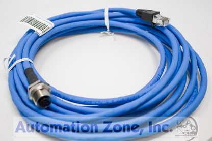 Hirschmann J424TPESTJU03.0M Industrial Ethernet Patch Cord – 3.0m, Shielded TPE, Teal